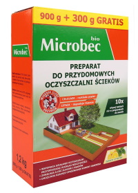 Microbec Bio BROS Aktywator do szamba i przydomowych oczyszczalni ścieków o zapachu cytrynowym 900g+300g Gratis